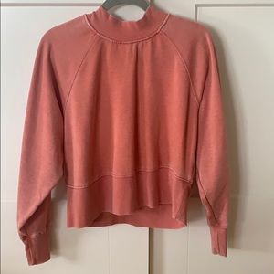 very soft and comfortable mock neck sweatshirt